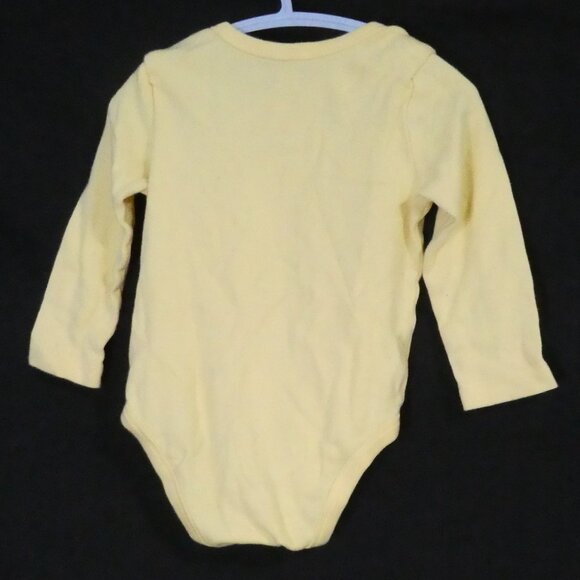 JOE FRESH - Baby | 18-24 months | Yellow Long Sleeve Bodysuit | Snap Bottom - Picture 2 of 15
